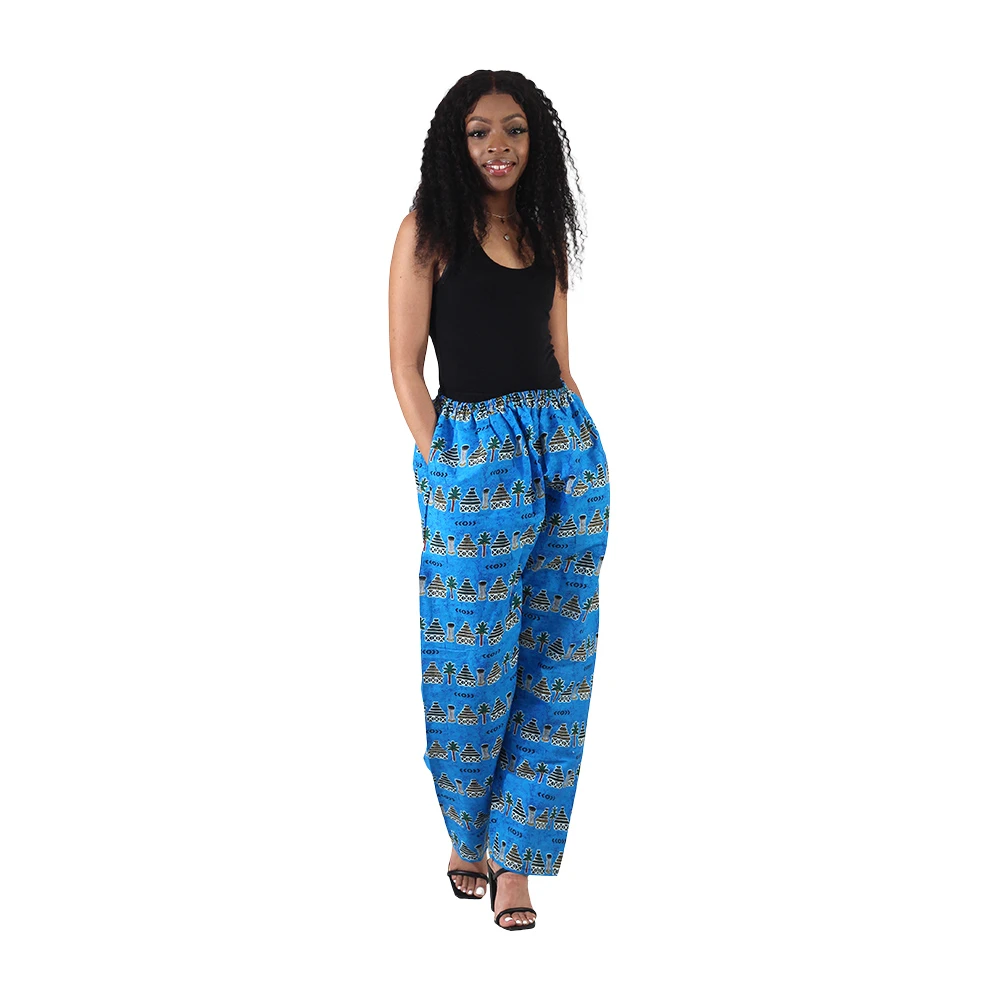 African Print Pants with Pockets (Like New)- XS/