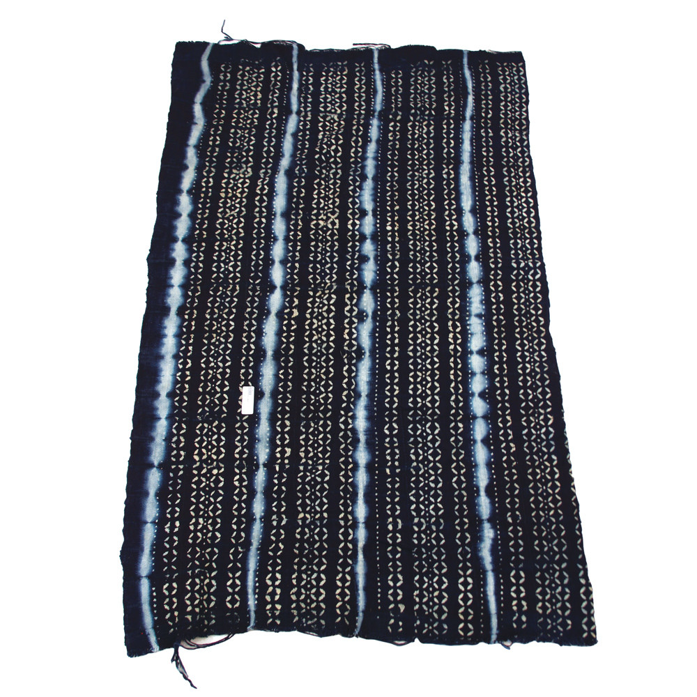Washed Indigo Hand Spun Fabric - African Fabrics | Africa Imports