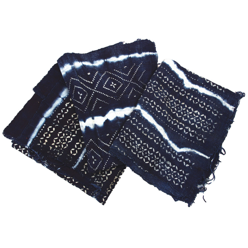 Washed Indigo Hand Spun Fabric - African Fabrics | Africa Imports