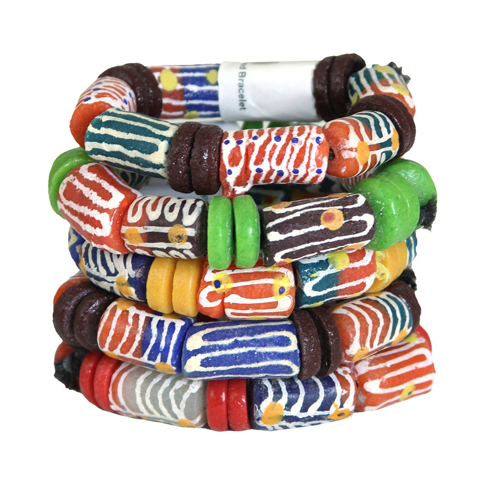 XL Ghana Trade Bead Bracelet - Bracelets | Africa Imports