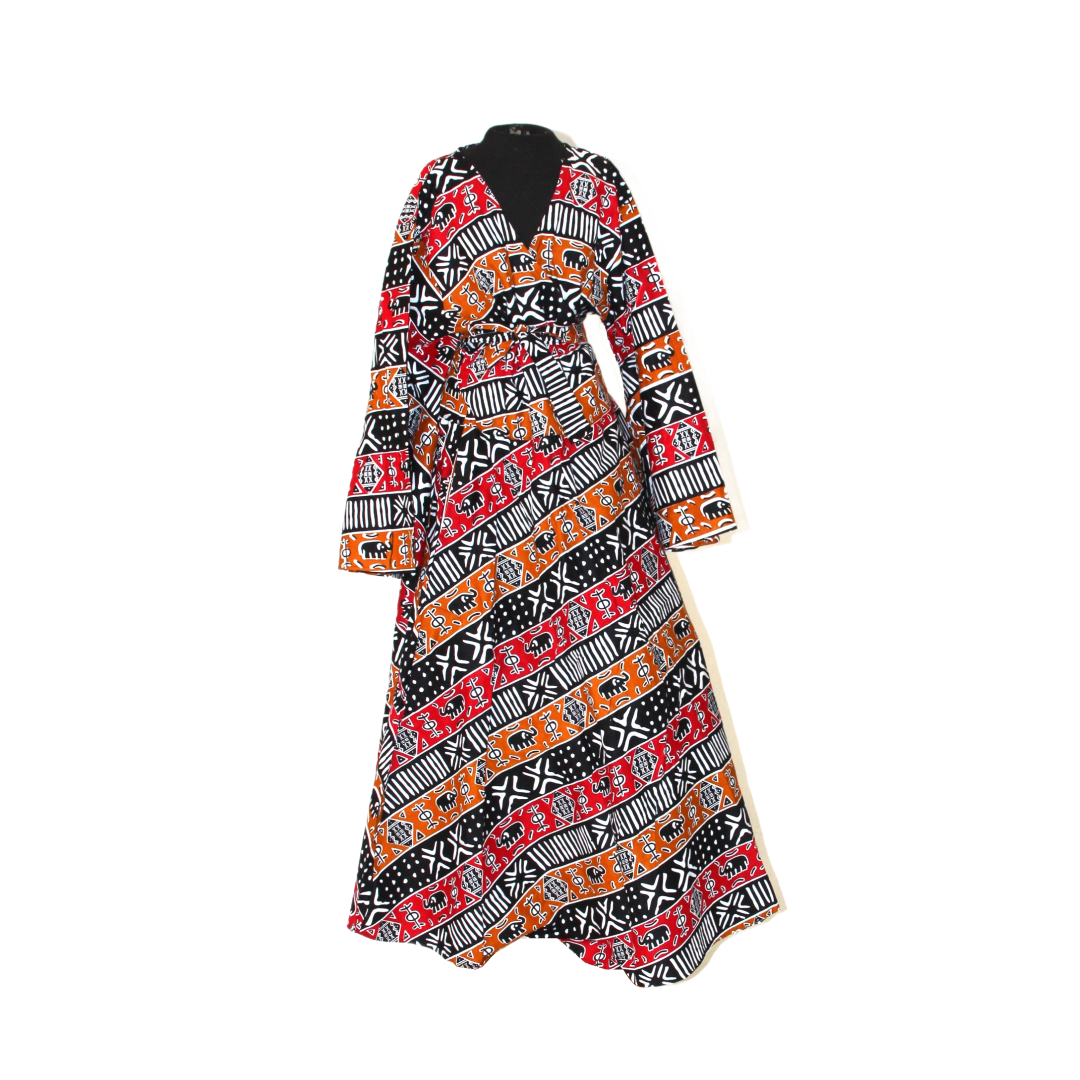 ankara maxi wrap dress Latest Ankara Gown Style