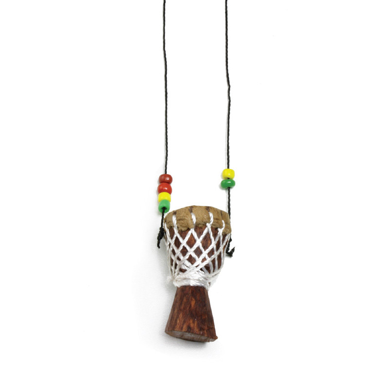 【中古】「未使用品」X8ドラム＆パーカッションDjembe Drum Necklace Djembe Drum Necklace: Small - Necklaces - African Jewelry | Africa