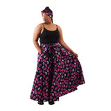 African Print Long Skirt & Wrap - African Women's Clothing