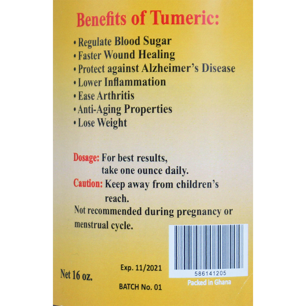 AIH Turmeric Living Bitters 16 oz. Herbal Remedies & Edibles