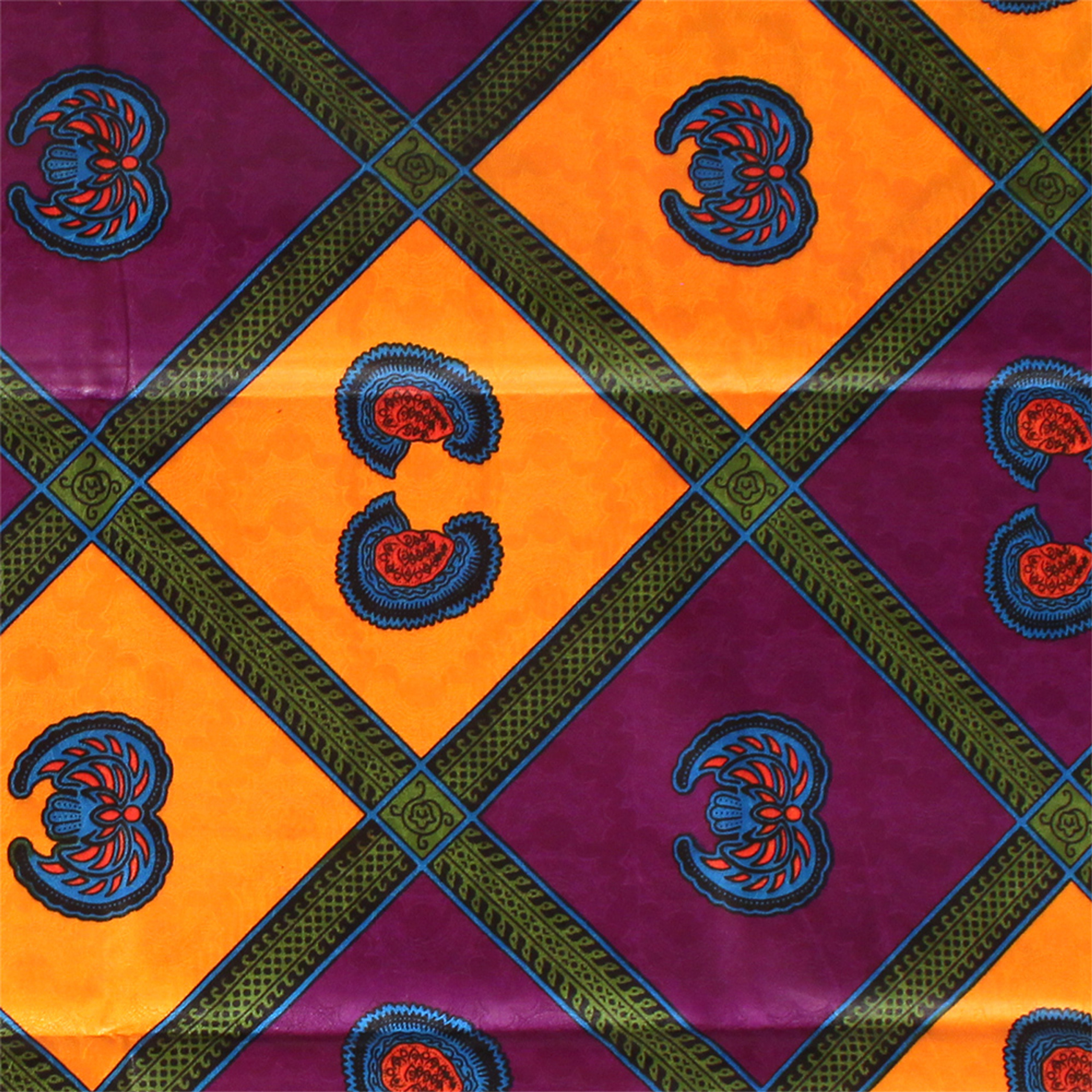 Economy Fabric: African Print Bazin-Style - 6 Yds