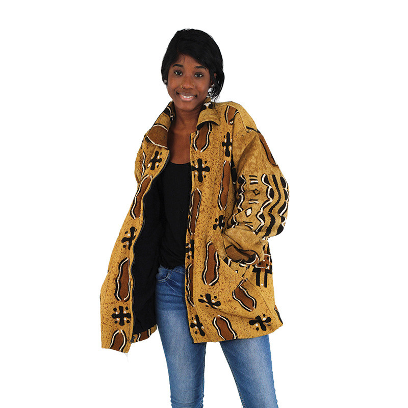MidLength Mud Cloth Coat Africa Imports