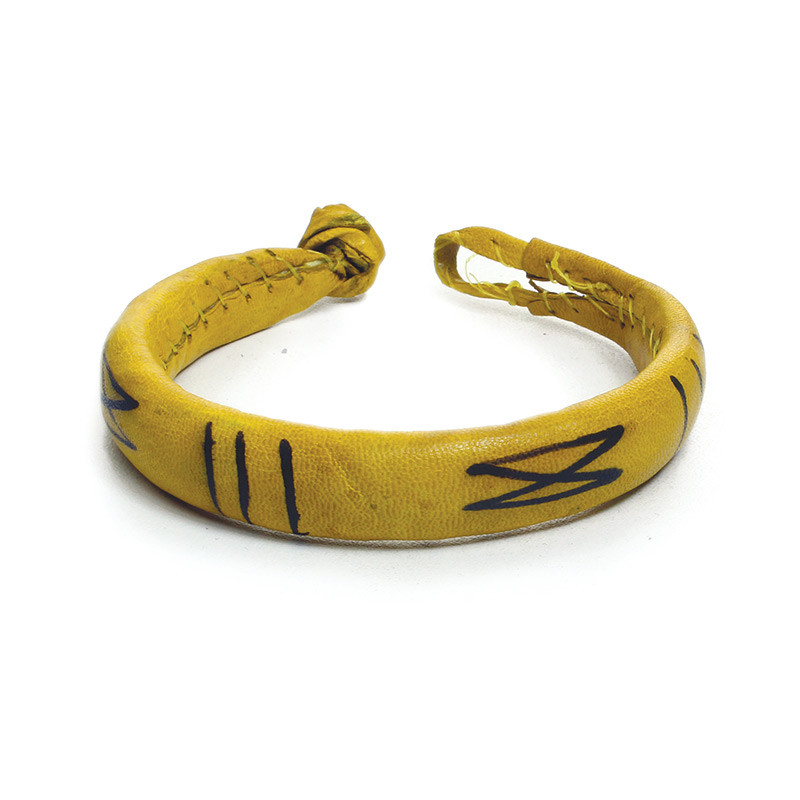 Yellow Leather Bracelet Bracelets