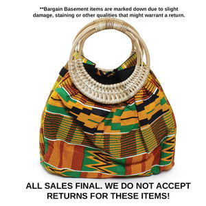 DAMAGED Colors Of Ghana Kente Purse