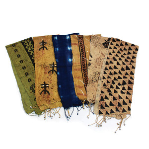 Extra Wide Mud Cloth Scarf/Table Runner