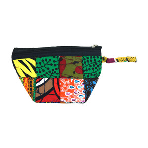 African Print Patchwork Clutch: ASSORTED