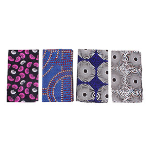 Set Of 4 Ankara Print Head Wraps ASSRTD