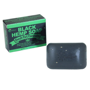 Sunflower: Fresh Cannabis Black Hemp Soap - 5 oz.