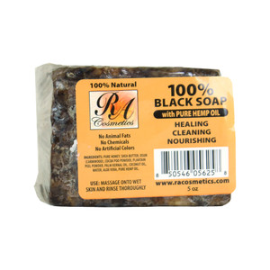 Natural Black Soap: Hemp Oil