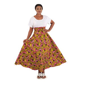 Kenyan Long Skirt: Yellow