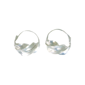 XS Fulani Silver Earrings - ½"
