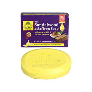 Essential Palace: Red Sandalwood & Saffron Soap - 3.8 oz.