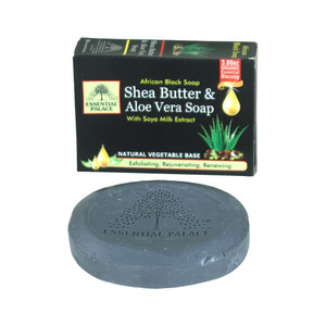 Essential Palace: Shea Butter & Aloe Black Soap - 3.8 oz.