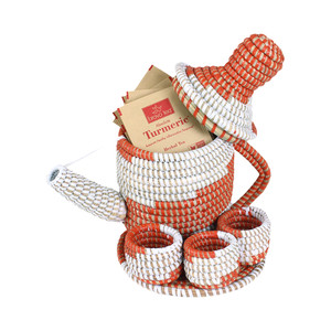 Decorative Woven Tea Set