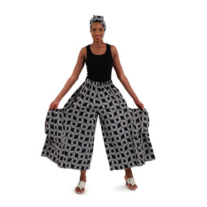 Black & White Palazzo Pants - A