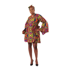 Buy Kaleidoscope Print Short Wrap Dress