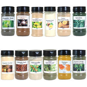 Set Of 12 Herbal Healing Powders