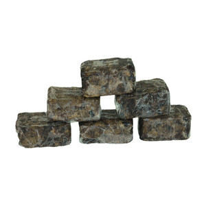 Set Of 6 Raw Natural Black Soap Bars