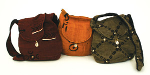 Mud Cloth Handbag (Cowrie Shell)