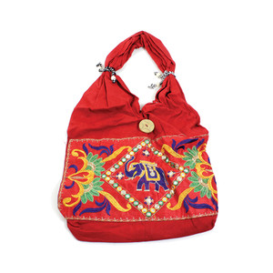 Majestic Elephant Handbag - Red