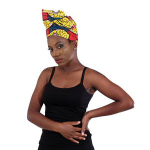 African-Made Headwrap: Yellow/Red