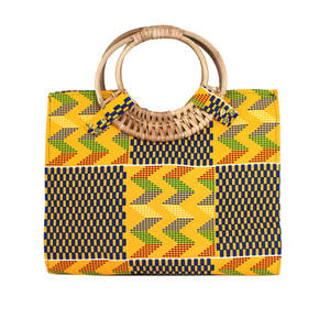Buy Yellow African Print Handbag: Style-1