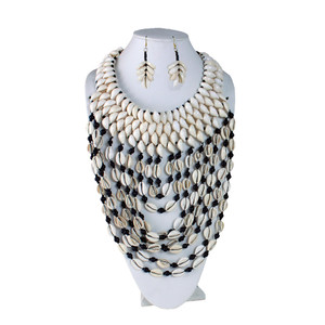 Kodi Cowrie Shell Multi-Row Jewelry Set