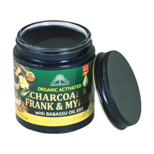 Organic Charcoal Frank & Myrrh Pomade