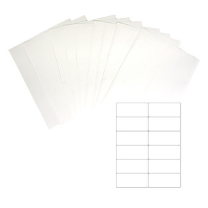 10 Sheets Laserjet Weatherproof Labels