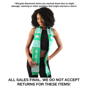 DAMAGED Sash: Alpha Kappa Alpha (Green)