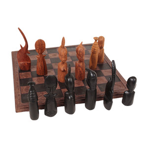 Leather Board Chess Set