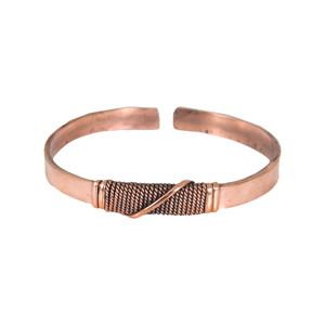 Flat Copper Twist Bracelet