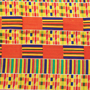 Buy African Kente Print Fabric #1 - 6 Yards