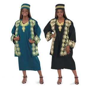 African Royalty Dress & Jacket Set