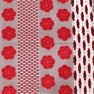 Economy Fabric: Red Patterns - 6 Yds