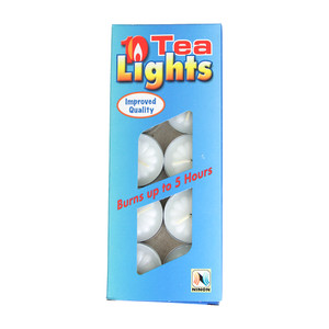 Tea Light Candles - Set Of 10 WHITE
