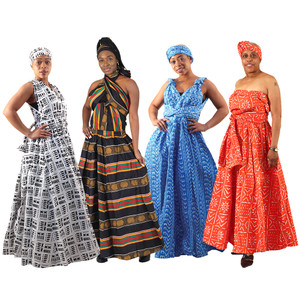 Set Of 4 Ankara Infinity Dresses