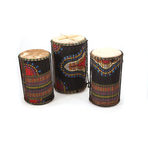 Ghanaian Dun Dun Drums (Set Of 3) Style2