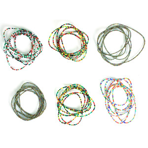 Set Of 6 Kenyan Waist Beads