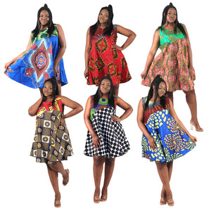 Set of 6 Mixed Print Umbrella Dresses - ASSORTED