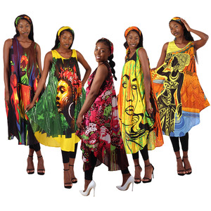 5 African Woman Dresses:  Set A
