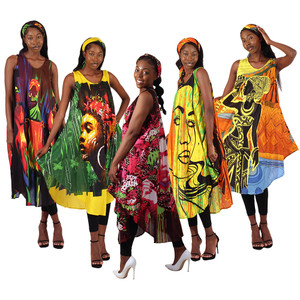 Buy 5 African Woman Dresses: Set A