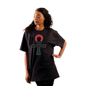 Red/Black/Green Ankh T-Shirt