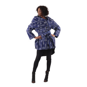 Buy Blue Mud Print Jacket