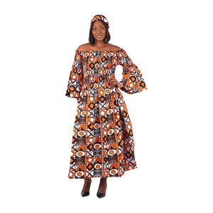 Bulk-buy African Style Women off Shoulder Shirts Flare Sleeve