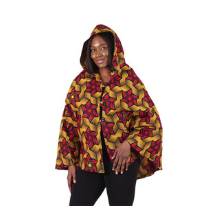 Ankara Print Poncho - Assorted Colors